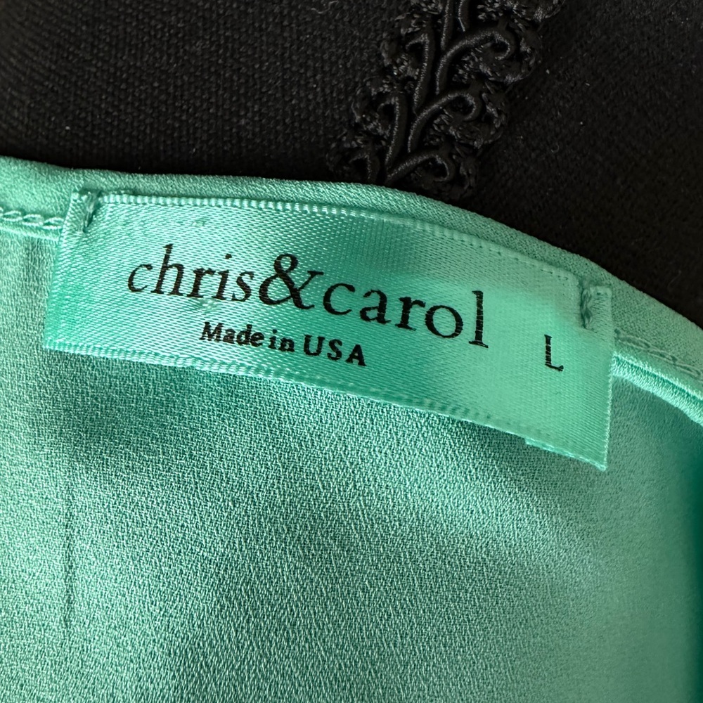 Chris & Carol Mint Aqua Spaghetti Strap night low tank top - Picture 2 of 4